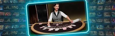 Live sports and casino display on mobile screen